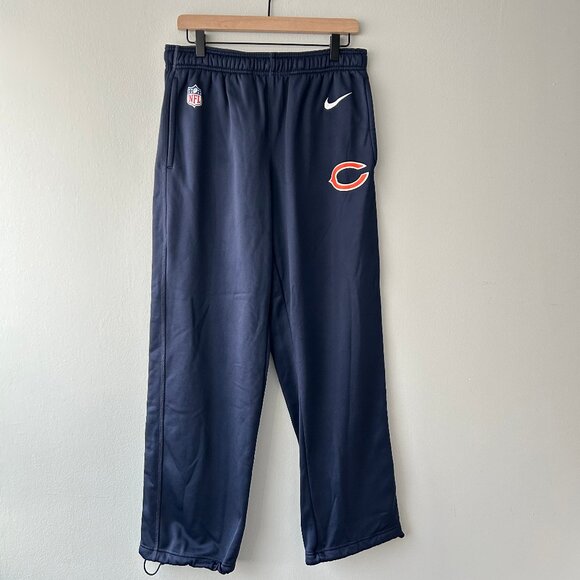 Nike Therma-fit Chicago Bears On-field Navy Sweatpants Men's Large NWOT - Picture 1 of 8